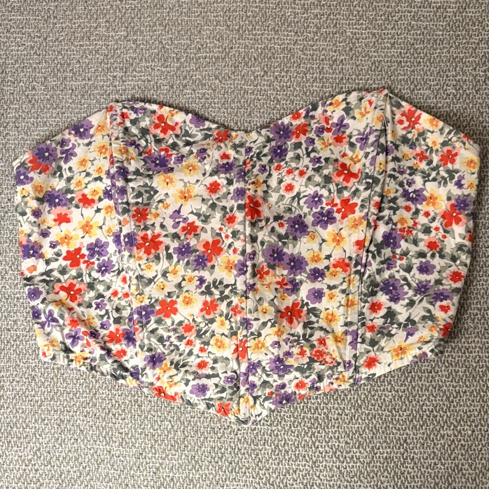 PacSun Floral Crop Top - Multicolor